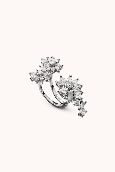 TRANSFORMABLE ORCHID SILVER RING