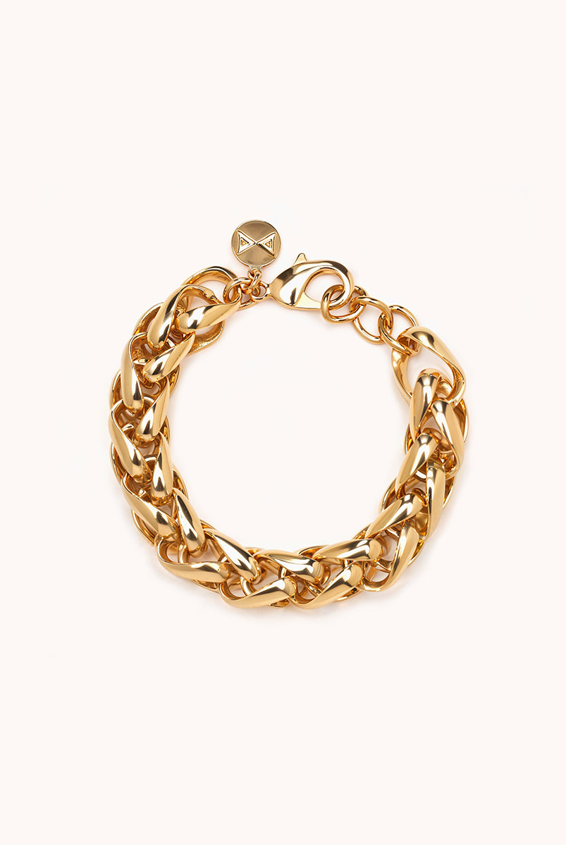 PULSERA ESLABONES DORADO 02