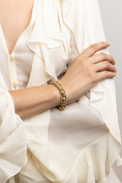 PULSERA ESLABONES DORADO 04