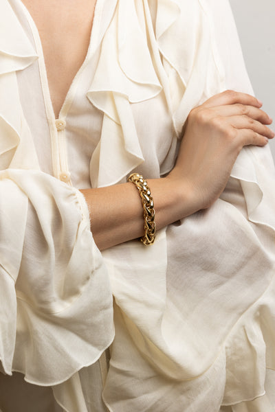 PULSERA ESLABONES DORADO 02
