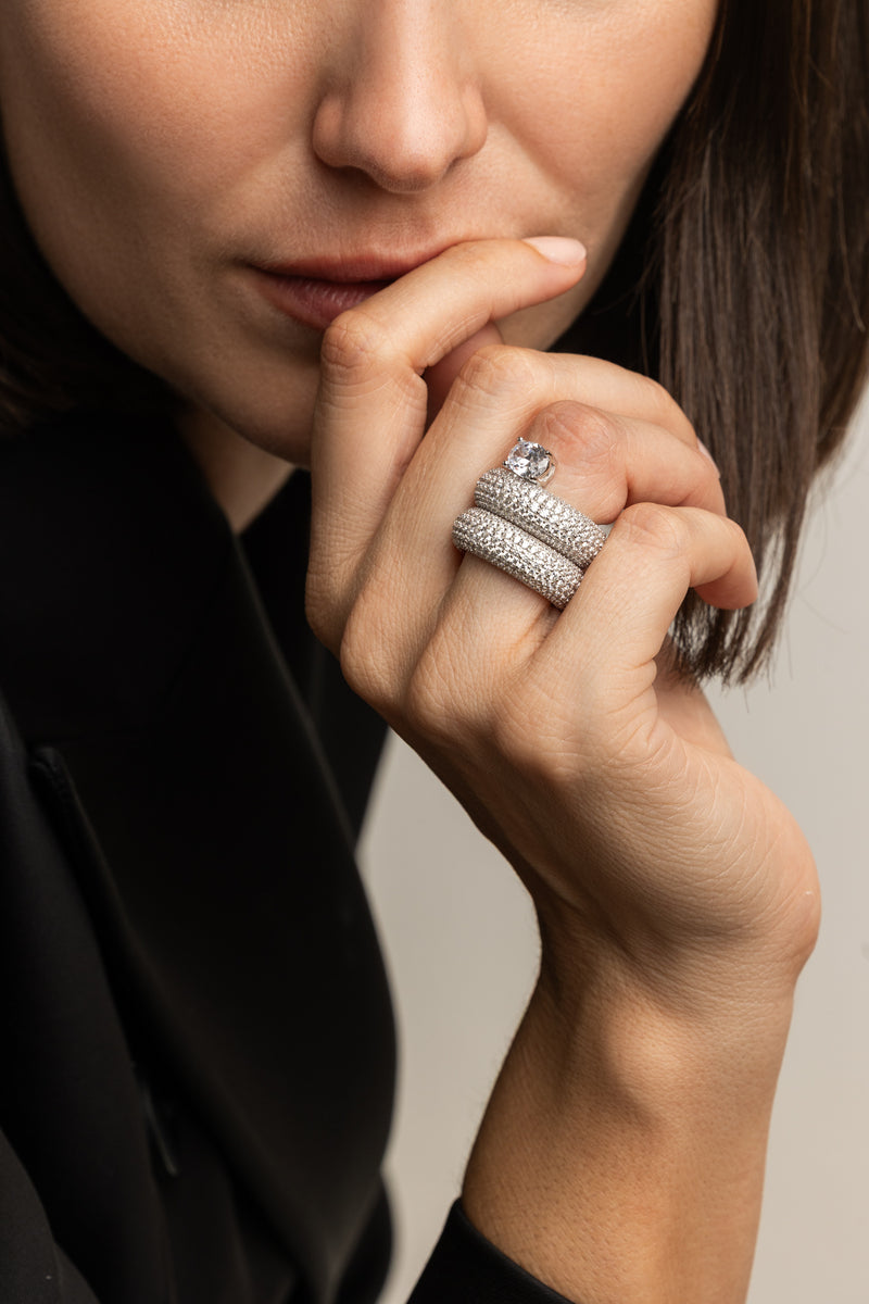 PAVÉ DONUT RING