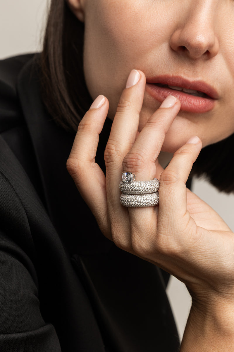 ANILLO DONUT PAVÉ ZIRCON