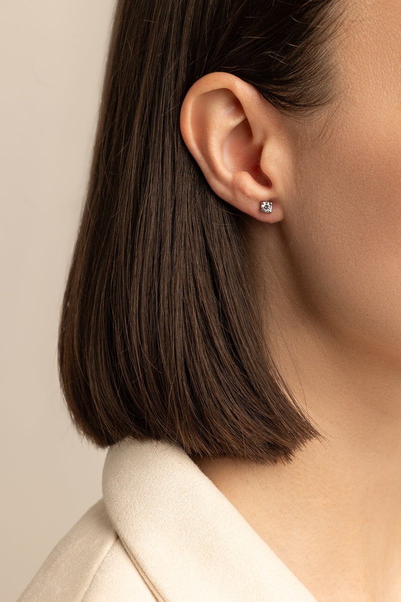 RIVIÈRE GOLD EARRINGS 4 MM