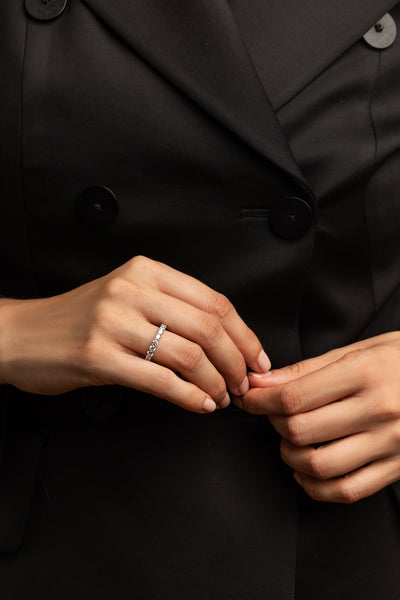 RIVIÈRE SILVER RING