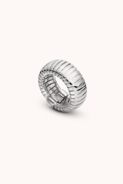 SERPENTINE SILVER RING