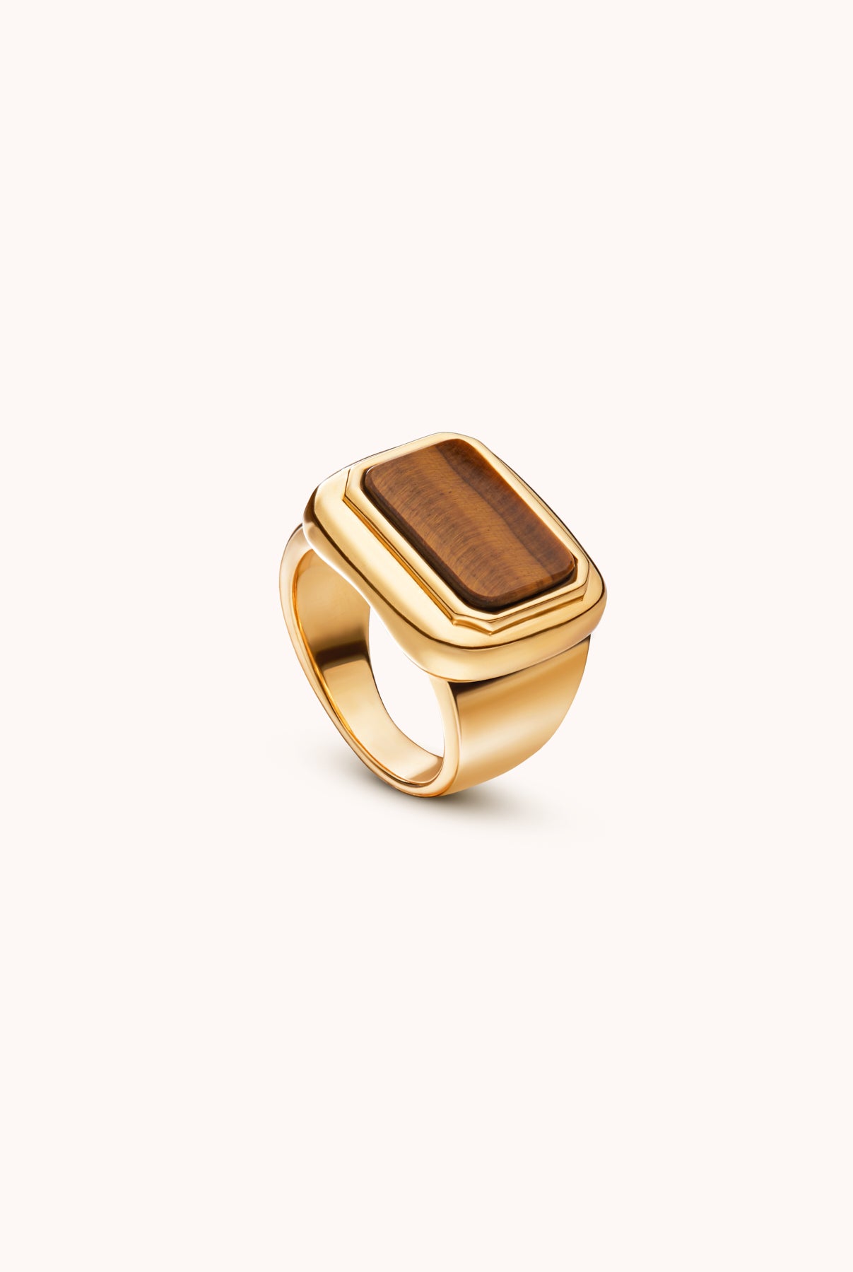 TIGER EYE SIGNET RING