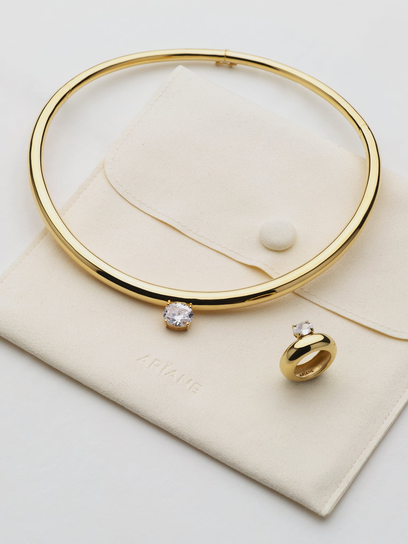 SET DE JOYAS DONUT ORO ZIRCON