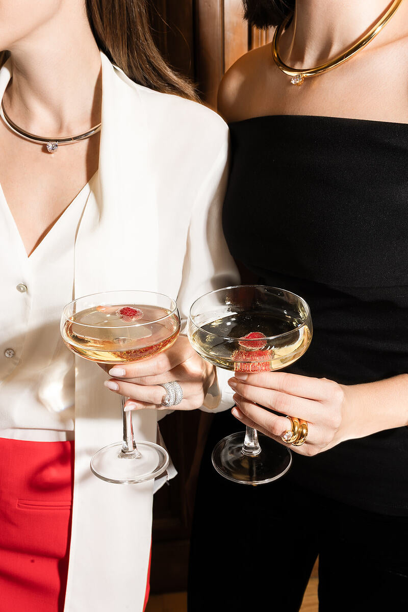 CHOKER DONUT ZIRCON PLATA