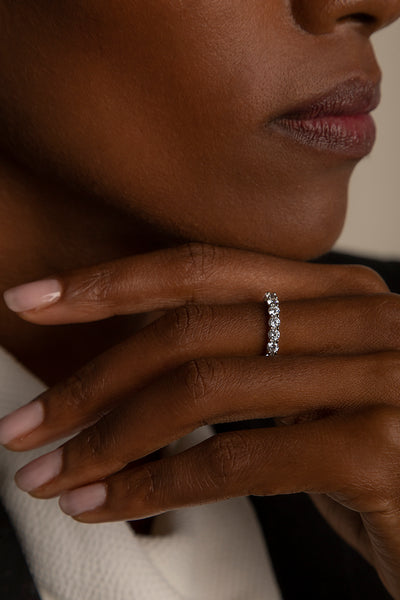 RIVIÈRE SILVER RING